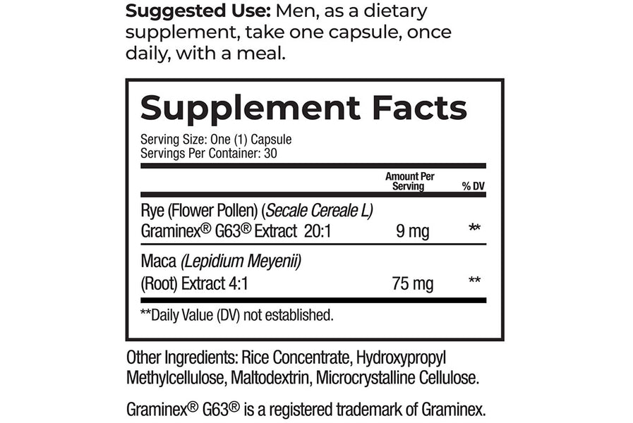 Prosta-Rye | Men's Prostate Health Supplement