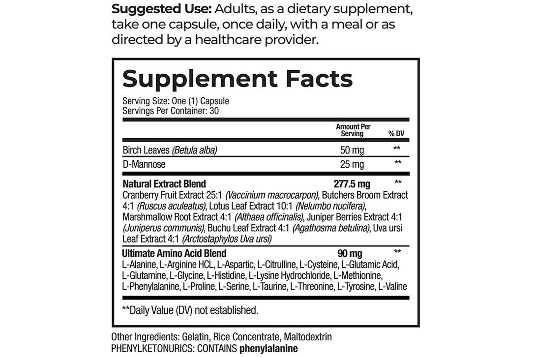 Ultranol Total Bladder Support Supplement Overactive Bladder Control